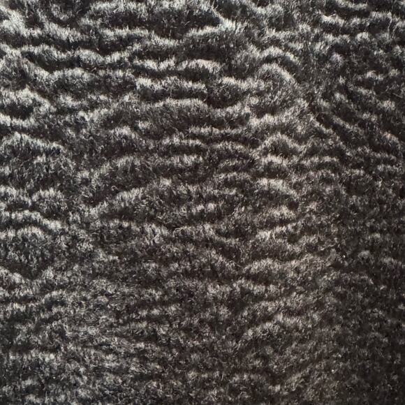 Vintage 1990's Made in USA Express Size Large Long Black Faux Fur Coat - Picture 6 of 8